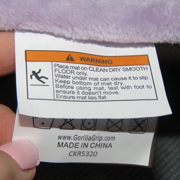 2  New Memory Foam Bath Mats  Rug 24 x17 - Lilac, Lavender Purple  Soft - Picture 5 of 15